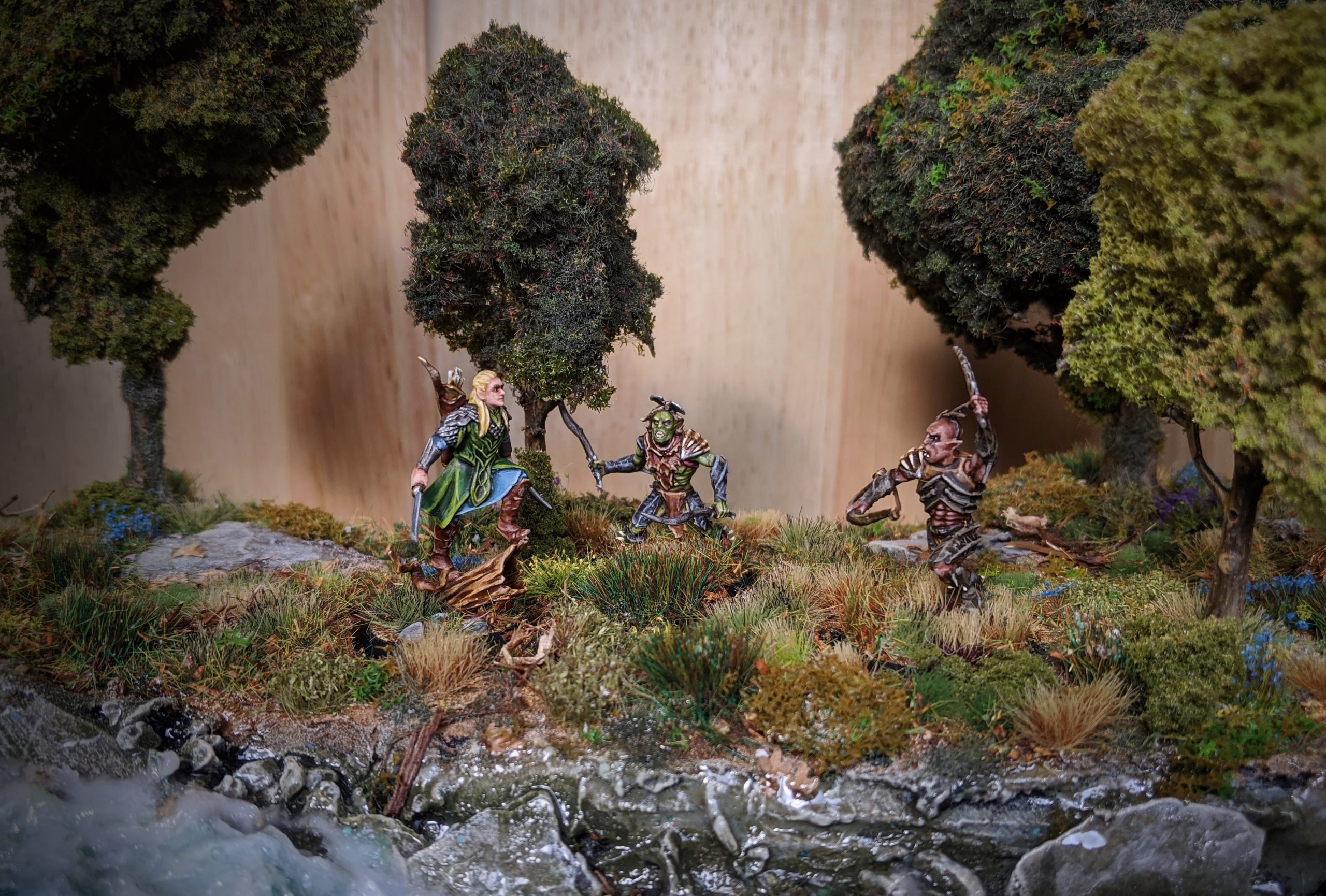 Made this small diorama to try out some static grass layering and